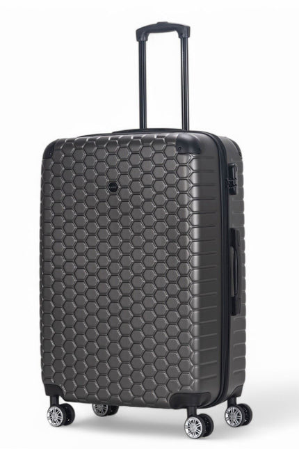 Noda Large Hard Shell Suitcase in Charcoal