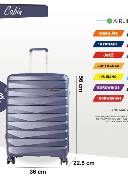 Forster Cabin Hard Shell TSA Suitcase in Blue