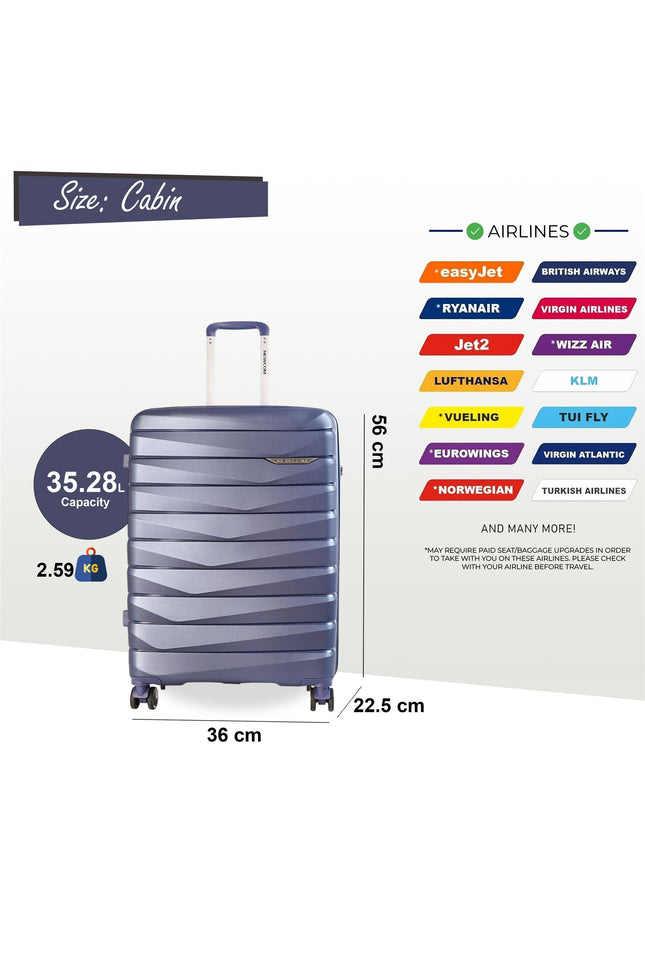 Forster Cabin Hard Shell TSA Suitcase in Blue