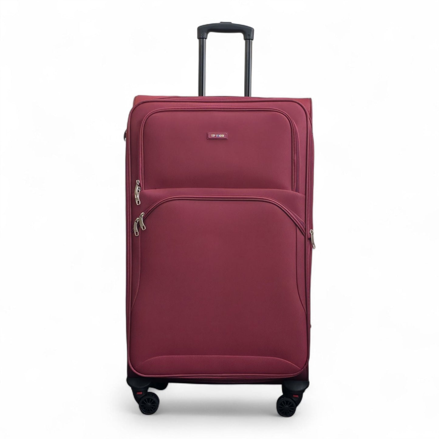 Gosford Large Soft Shell Suitcase in Burgundy Red