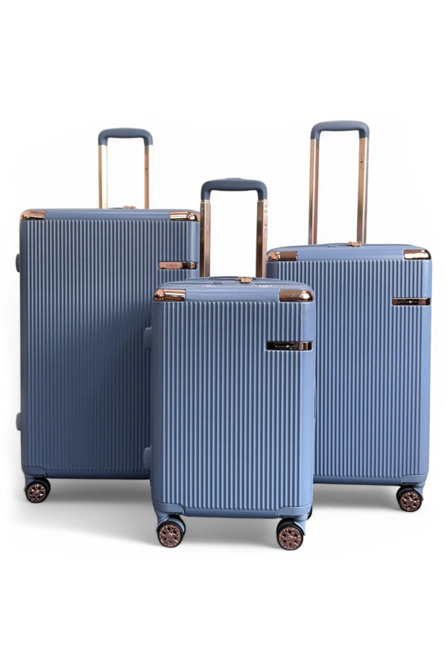 Cowra Set of 3 Hard Shell Suitcase in Blue