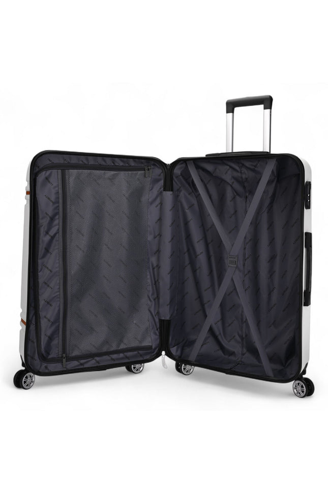 Calgary Medium Hard Shell Suitcase in Cream White