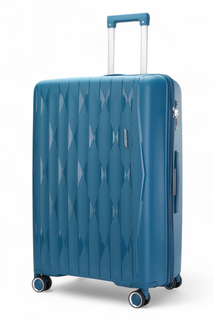 Burnaby Medium Hard Shell Suitcase in Teal Blue
