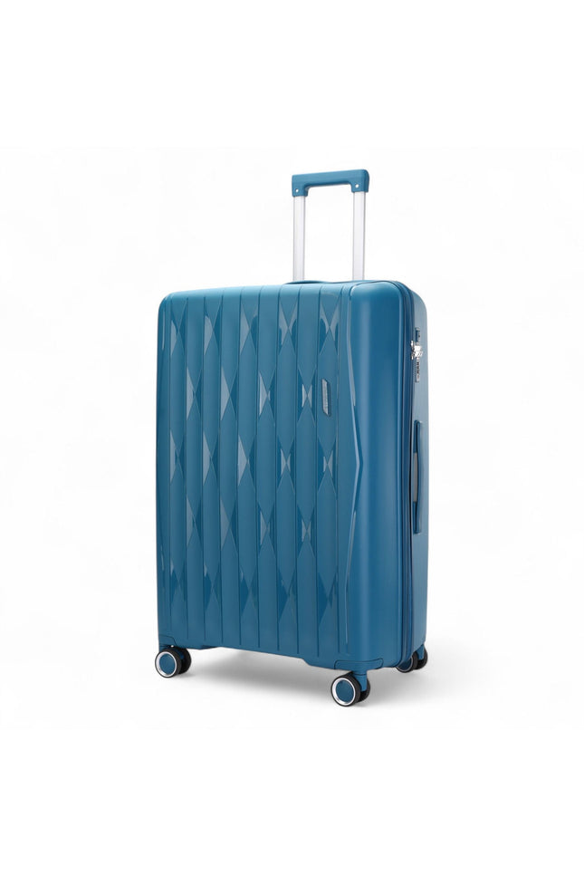 Burnaby Medium Hard Shell Suitcase in Teal Blue