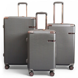 Cowra Set of 3 Hard Shell Suitcase in Champagne ( Beige )