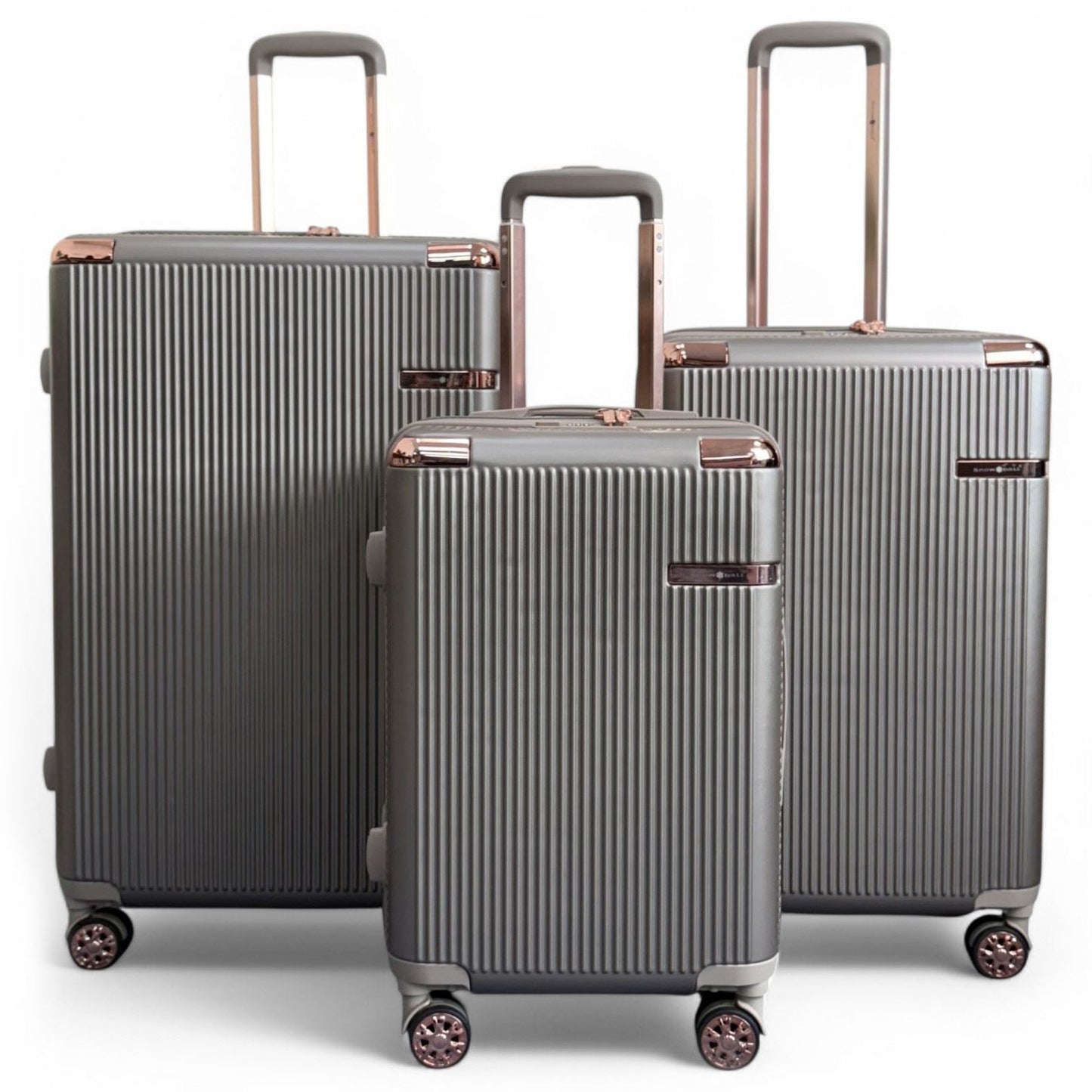 Cowra Set of 3 Hard Shell Suitcase in Champagne ( Beige )