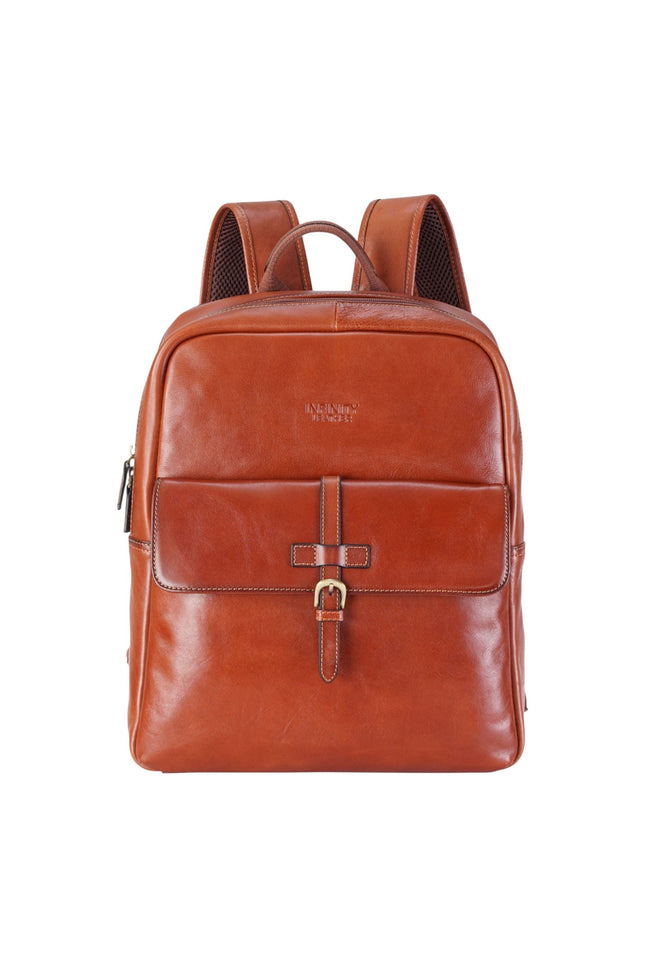 Genuine Leather Tan Vintage Laptop Backpack Travel Bag - Cove