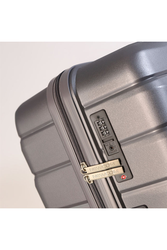 Forster Large Hard Shell TSA Suitcase in Smoke Grey