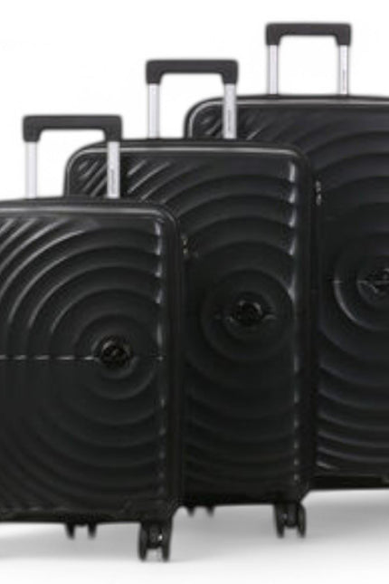 Balranald Set of 3 Hard Shell Suitcase in Black