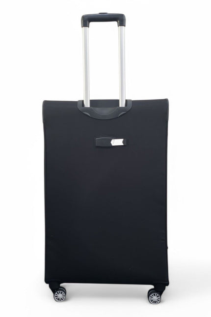 Forbes Large Soft Shell Suitcase in Black