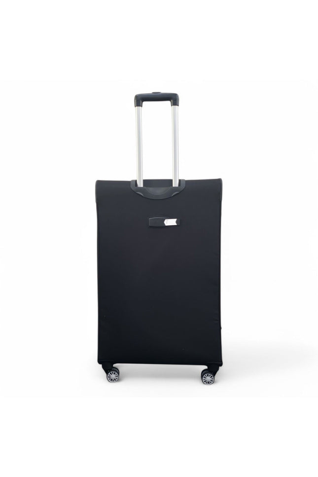 Forbes Large Soft Shell Suitcase in Black