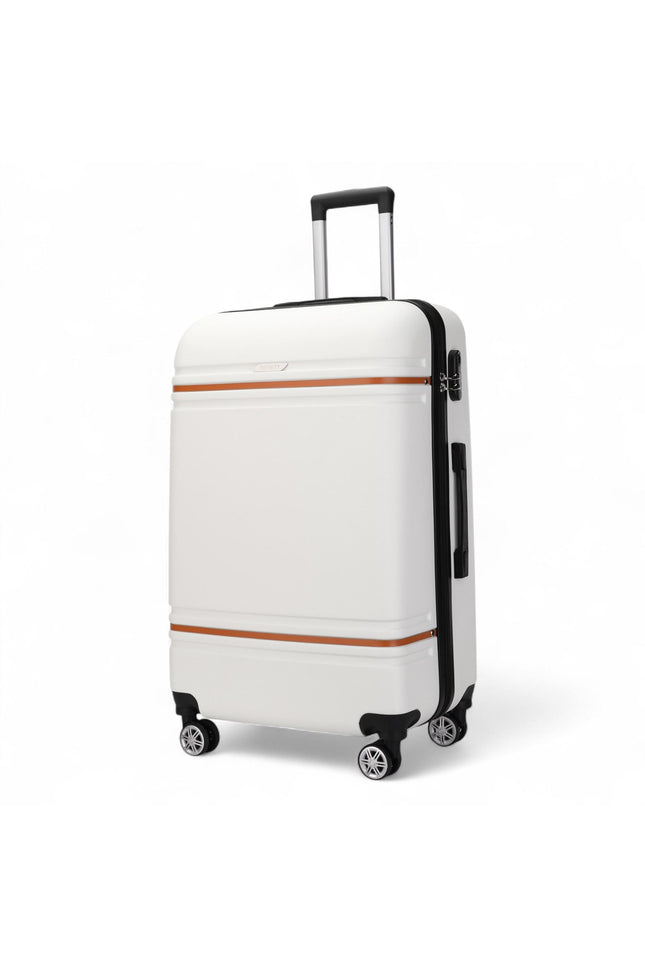 Calgary Medium Hard Shell Suitcase in Cream White