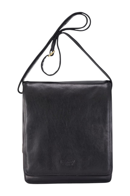 Leather Vintage Black Messenger Shoulder Crossbody Travel Business Bag - Ranger