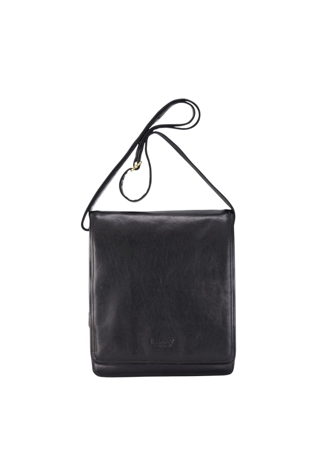 Leather Vintage Black Messenger Shoulder Crossbody Travel Business Bag - Ranger