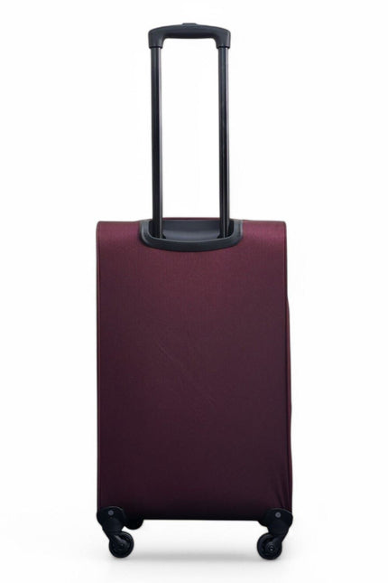 Tahara Large Soft Shell Suitcase in Wine