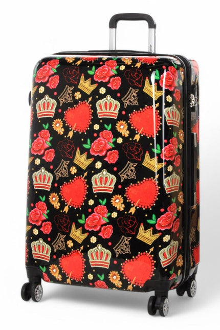 Ballina Large Hard Shell Suitcase in Black Queen Rosses