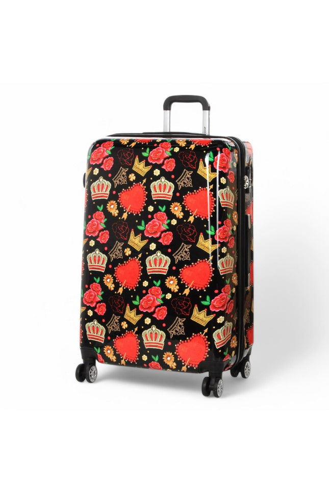 Ballina Large Hard Shell Suitcase in Black Queen Rosses