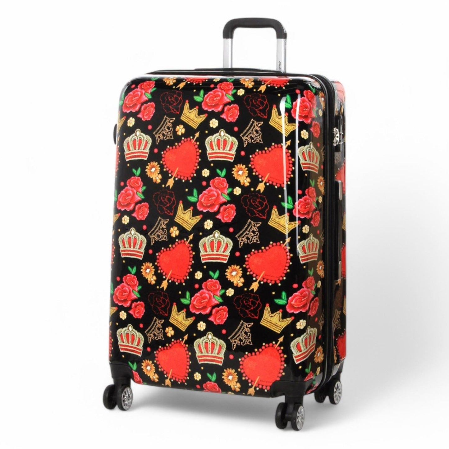 Ballina Large Hard Shell Suitcase in Black Queen Rosses