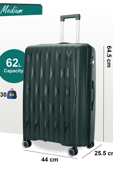Burnaby Medium Hard Shell Suitcase in Green