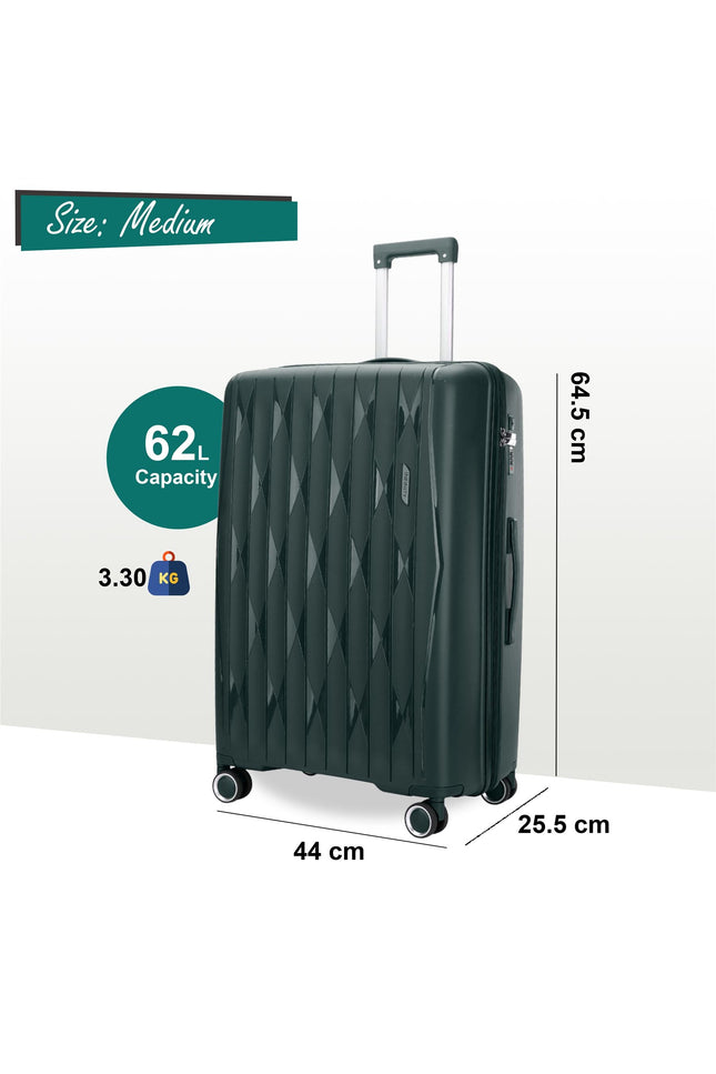 Burnaby Medium Hard Shell Suitcase in Green
