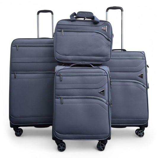 Corby Set of 4 Soft Shell Suitcase in Grey