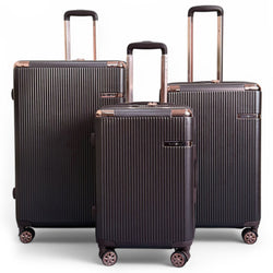 Cowra Set of 3 Hard Shell Suitcase in Marron