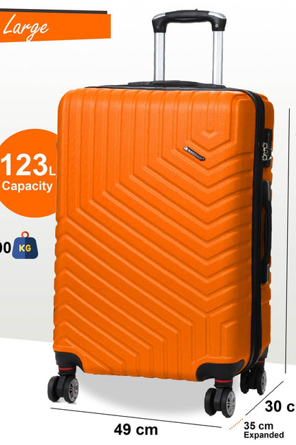 Bega Large Hard Shell Suitcase in Orange