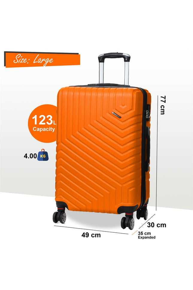 Bega Large Hard Shell Suitcase in Orange