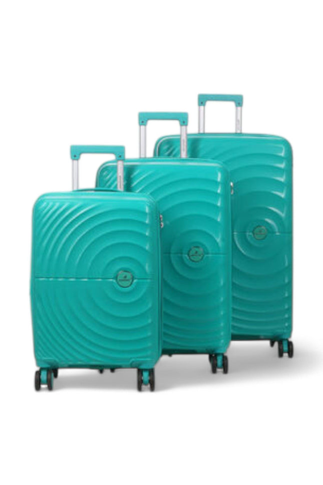 Balranald Set of 3 Hard Shell Suitcase in Aqua Blue