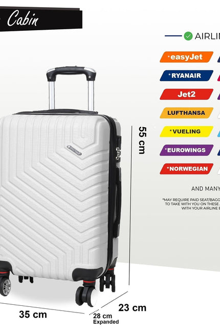 Bega Cabin Hard Shell Suitcase in White