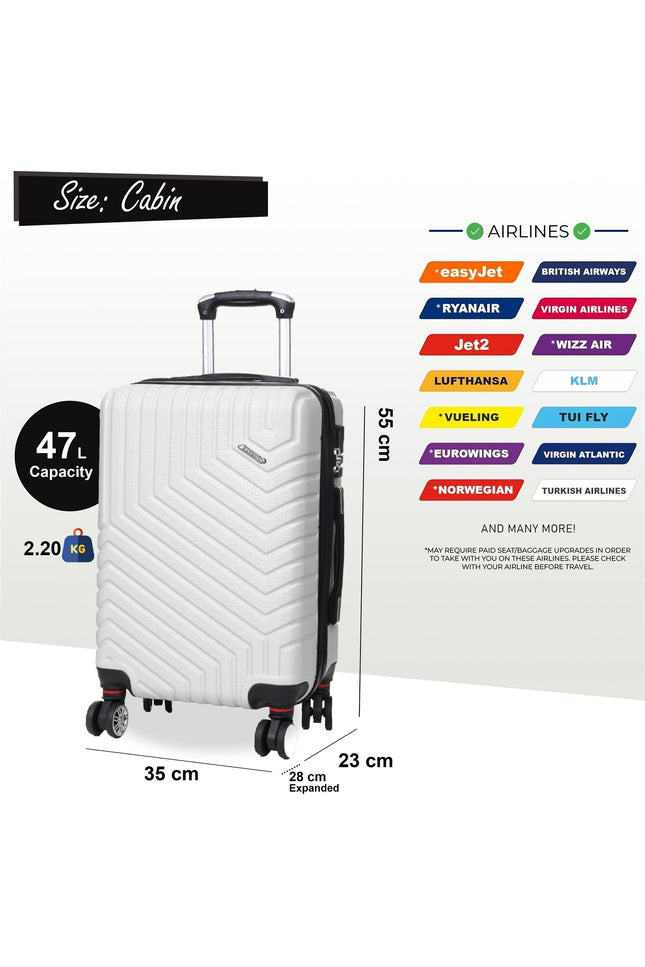 Bega Cabin Hard Shell Suitcase in White
