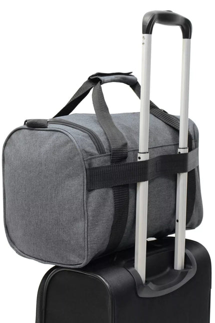 Holdall Carry On 40x 20 x25cm Under-seat Travel Cabin Bag for Ryanair, Easy Jet Grey