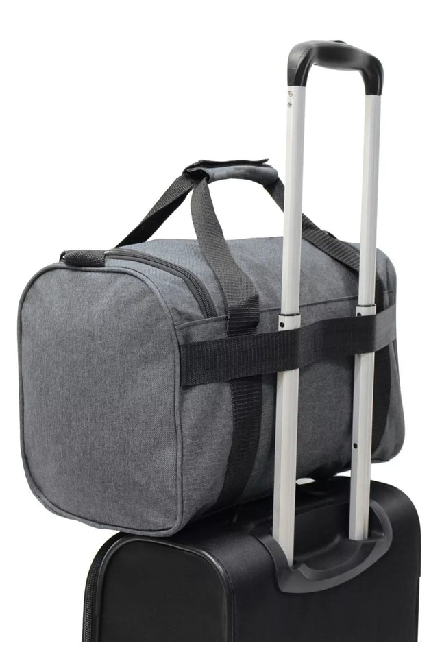 Holdall Carry On 40x 20 x25cm Under-seat Travel Cabin Bag for Ryanair, Easy Jet Grey