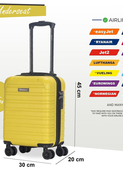 Koga Underseat Hard Shell Suitcase in Yellow