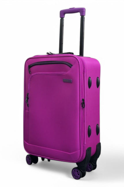 Handa Cabin Soft Shell Suitcase in Pink