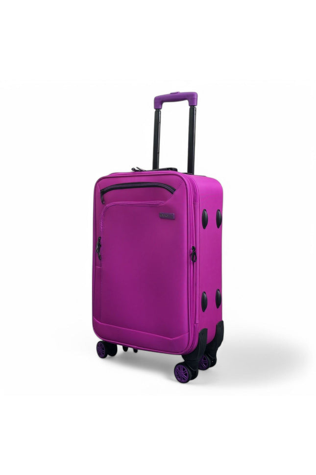 Handa Cabin Soft Shell Suitcase in Pink