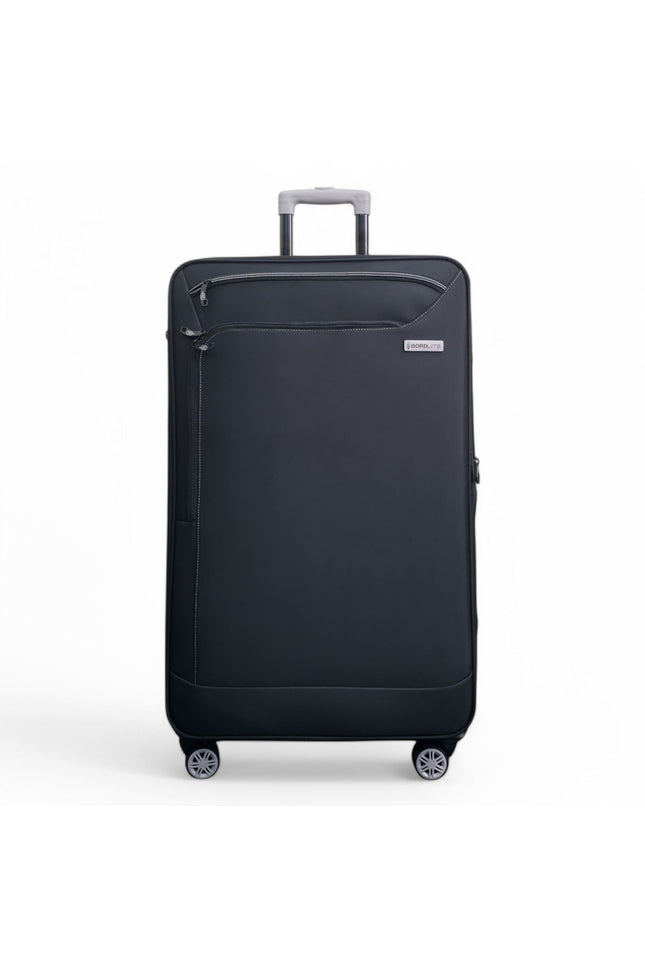 Handa Large Soft Shell Suitcase in Black