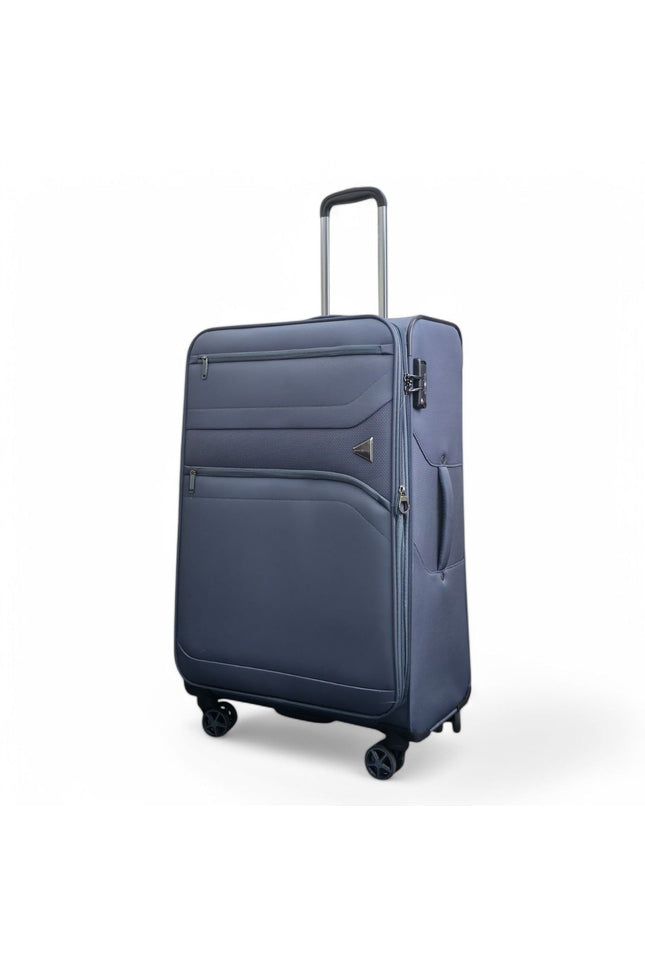 Corby Large Soft Shell Suitcase in Grey