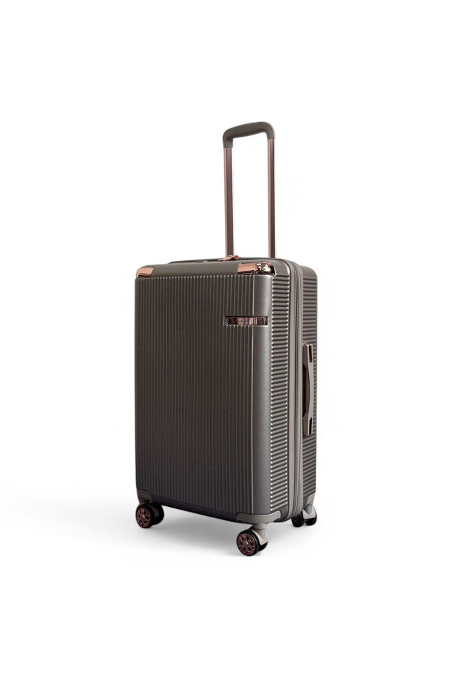 Cowra Medium Hard Shell Suitcase in Champagne ( Beige )