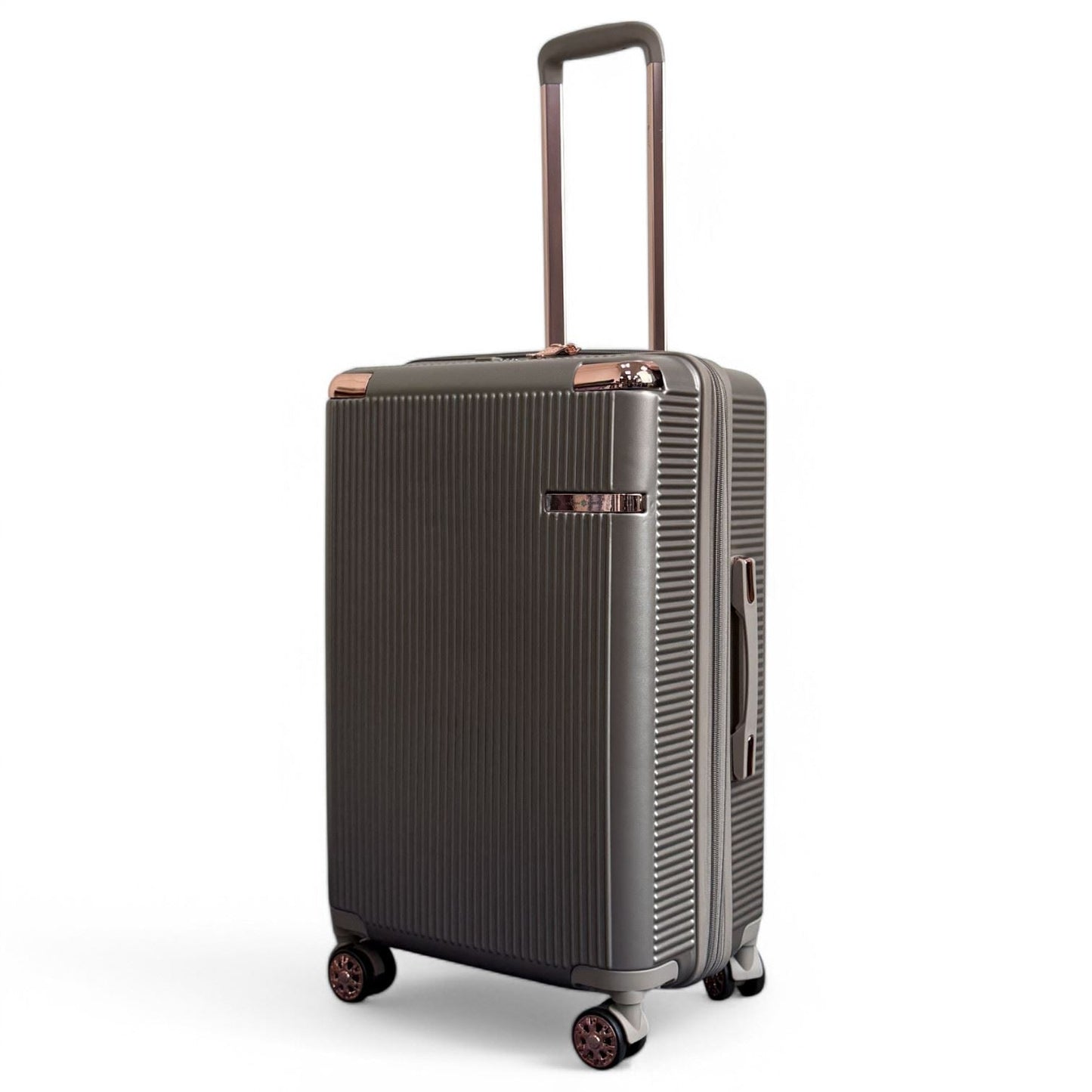 Cowra Medium Hard Shell Suitcase in Champagne ( Beige )