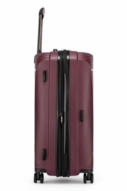 Abiko Large Hard Shell Suitcase in Burgundy