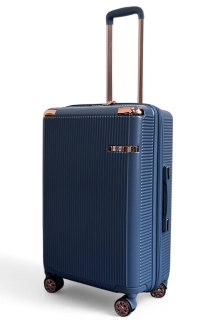 Cowra Medium Hard Shell Suitcase in Navy Blue