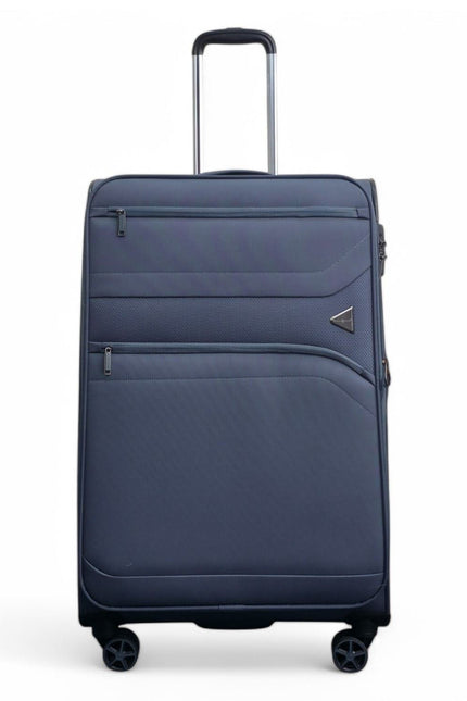 Corby Large Soft Shell Suitcase in Grey