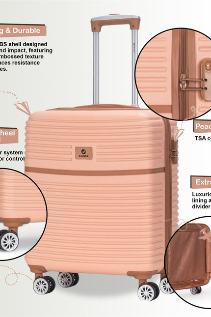 Koga Cabin Hard Shell Suitcase in Pink