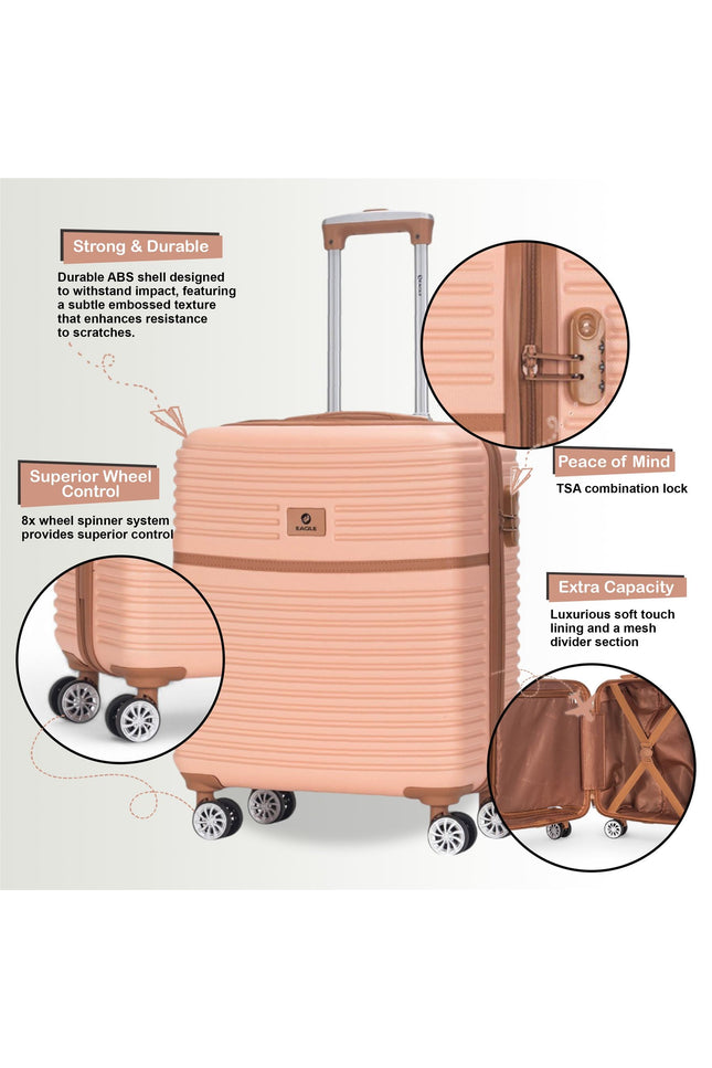 Koga Cabin Hard Shell Suitcase in Pink