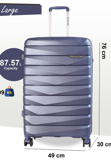 Forster Large Hard Shell TSA Suitcase in Blue