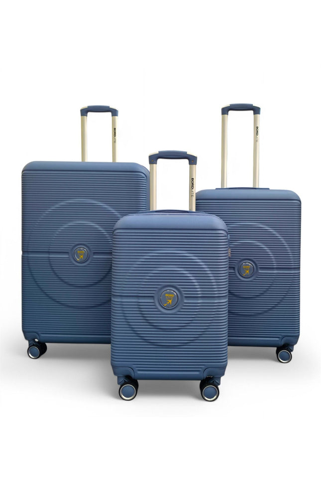Seto Set of 3 Hard Shell Suitcase in Light Blue