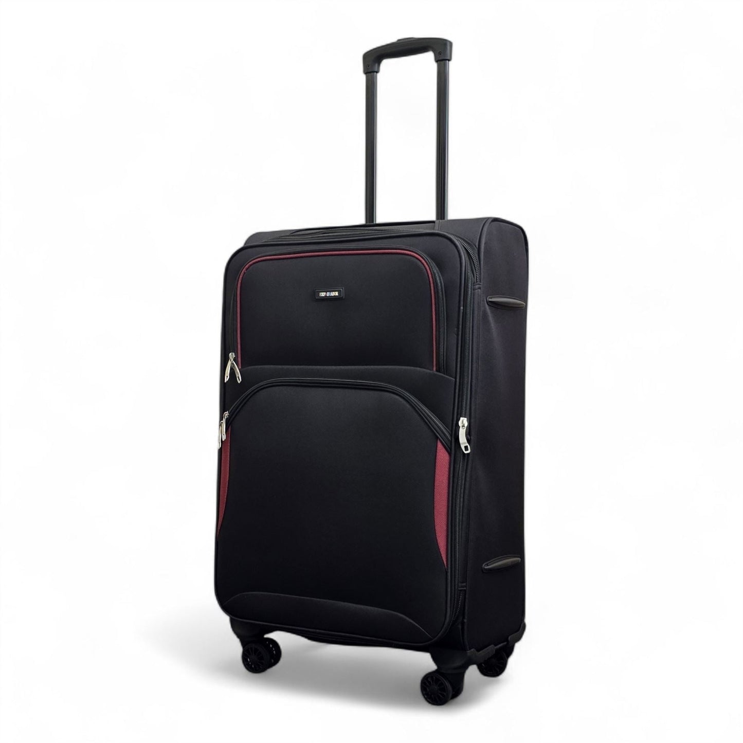 Gosford Medium Soft Shell Suitcase in Black