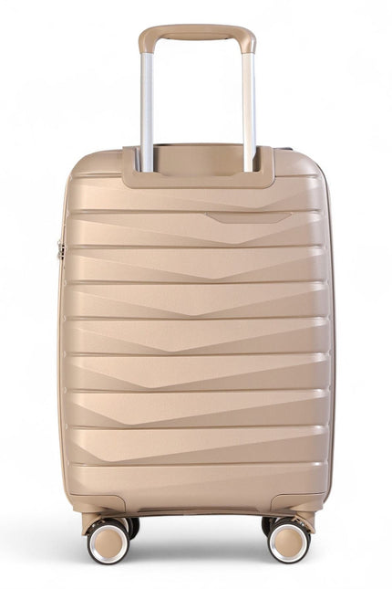 Forster Large Hard Shell TSA Suitcase in Champagne Beige