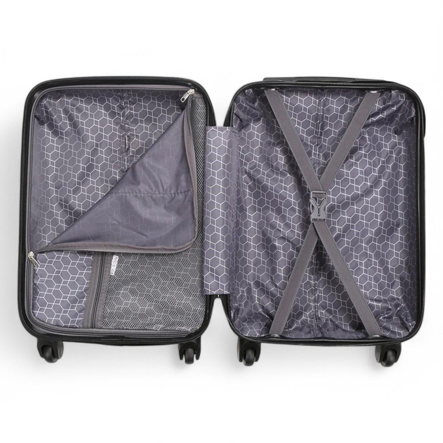 Corowa Underseat Hard Shell Suitcase in Black